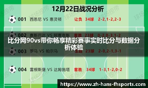 比分网90vs带你畅享精彩赛事实时比分与数据分析体验